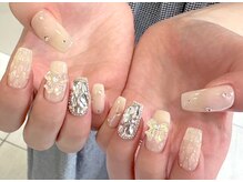 ネイルマジック 仙台一番町店(NAIL MAJIC)/リボンネイル×ワンホンネイル