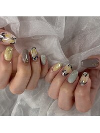 春におすすめ◇ミモザネイル