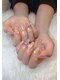 ヒカリセンター(HIKARI CENTER)の写真/【大人の長さ出し】自然で美しい仕上がり◎爪の形に悩みがある方や折れやすい爪の補強/イベントにも♪