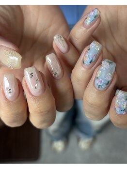 ノエル 新宿3丁目本店(Noel)の写真/【ニュアンスアートやり放題】アートもカラーも豊富なので、お一人お一人のオリジナルネイルができちゃう♪