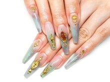 エムネイル(M-Nail)/★くすみカラーマーブルネイル★