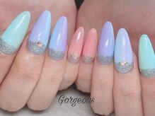 ゴージャス ネイル アンド スクール(Gorgeous)/スカやり放題・縦グラデーション