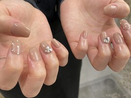 キラキラ☆ビジューネイル