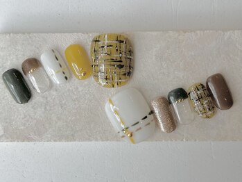 カラ ネイル 中津店(calla nail)/ツイードネイル