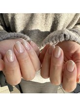エニー ネイル 鳥栖店(ANY Nail)/シンプル＋ラメライン◎