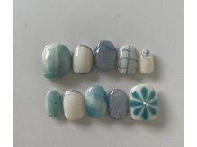 リサライオン(Lisa Lion)/持ち込みデザイン☆水色グラデ