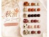 【時短60分】秋割♪フットネイル☆秋カラーデザイン6種類 ￥4980