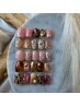 【華やかアート】サンプルコースB (新規の他店オフ無料、ケア付き) 6,000円☆