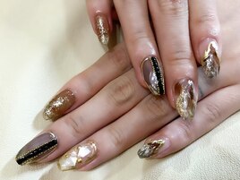 秋色ネイル