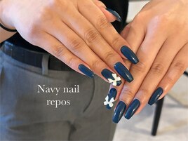 ホワイトリボンネイル¥5,500
