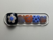 ジョアネイル(JOA Nail)/ブラック/花/フット