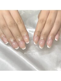 細フレンチネイル♪