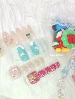 ファラウェイネイル(Faraway nail)/クリスマスネイル☆