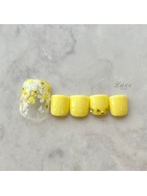 ネイルサロンリュクス (nailsalon Luxe)/フットネイル　お花畑ネイル
