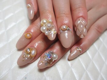 ネイルデザイン シエル(nail design CiEL)/パーティーキルトネイル