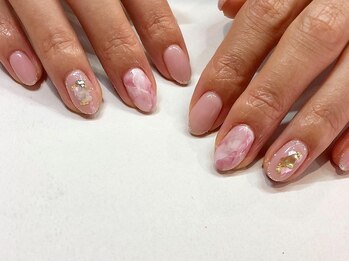 プリズム(PRISM)/ジェルネイル大理石ネイル