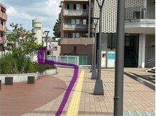 ヨサパーク ベルエクラ 生駒駅前店(YOSA PARK Bel Eclat)/生駒駅からの道順2