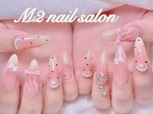 エムズ ネイルサロン(M2)/長さだしチークドットガーリー