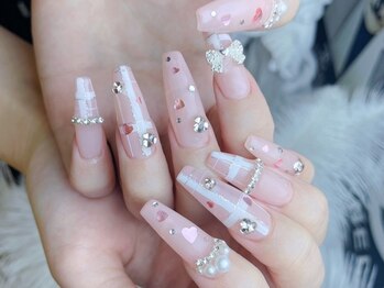 メロディービューティーサロン(Melody)の写真/トレンドデザインも多数◎【スカルプ&ジェルアート180分やり放題¥16980】映える!初めてでも可愛いネイル♪