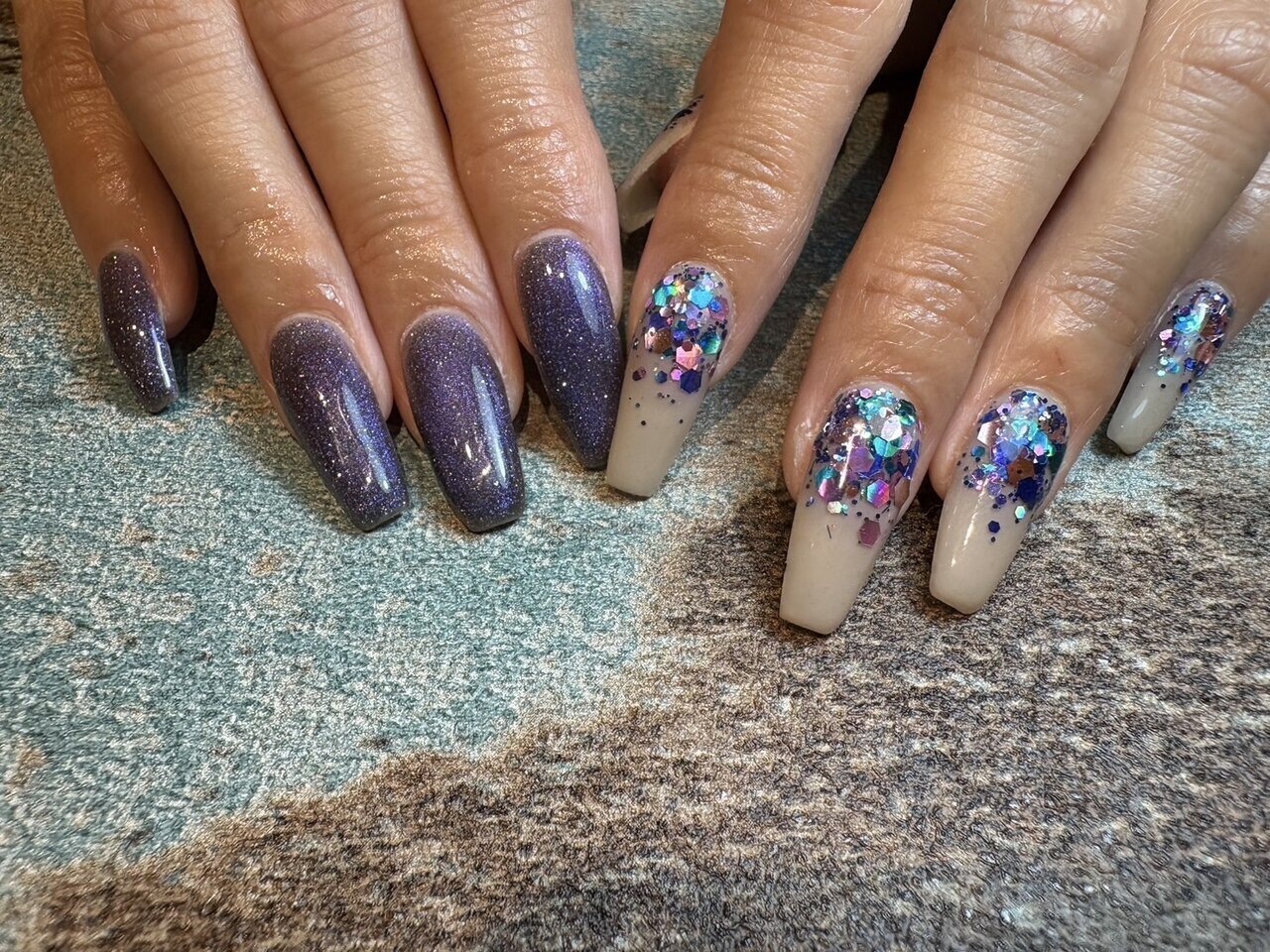 2026年春トレンド】パープル ロングのネイルデザイン集｜人気順｜3