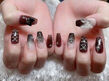 レアネイル 新宿(le'a nail)/ボルドーグラデーション