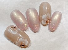 ネイルサロン イズ 目黒店(NAIL SALON iS)/エアブラシ桜コース￥９９８０☆