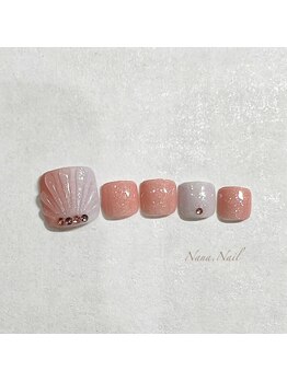 ナナネイル(Nana.Nail)/ピンクシェルネイル