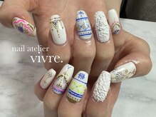 ヴィーヴル(vivre.)/モロッカン/手書きアート