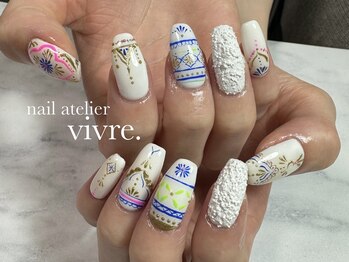 ヴィーヴル(vivre.)/モロッカン/手書きアート