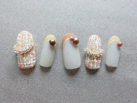 ツイード&すりガラスフレンチ