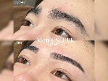 メンズ スリーク(Men's SLEEK)の写真/【メンズ専門】美眉スタイリングで第一印象が変わる！確かな技術と提案力で自然で顔馴染みのいい眉毛に♪