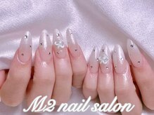 エムズ ネイルサロン(M2)/長さだしラメグラデーション