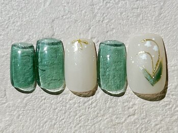 ネイルビート(NAIL BEAT)/スズラン　フラワーネイル