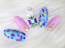 アンジェヴォーグ 名古屋本店(Angevogue)/カラフルメンフィスネイル