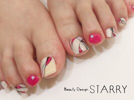 繊細アート　フットネイル