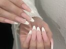 チップ長さだしフレンチネイル