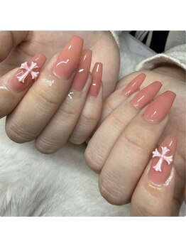 エヴァネイルズ(Eva nails)の写真/憧れのロングネイルで指先から華やかに♪チップ長さ出し&スカルプで理想の美フォルムを叶えましょう!