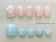 マリーネイルズ 大阪梅田店(MARIE NAILS)の写真/★オフ込みsimple design FOOT¥6600！可愛いくてシンプルだけでは満足できない方に♪手足同時施術OK♪