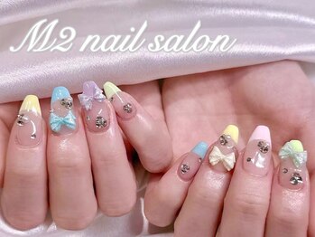 エムズ ネイルサロン(M2)/長さだしパステルフレンチ