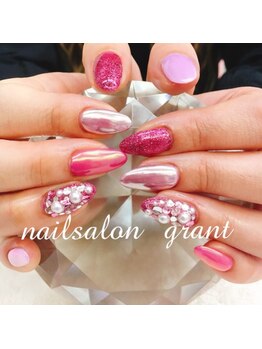 グラント(NAIL SALON&SCHOOL grant)/ミラーネイル