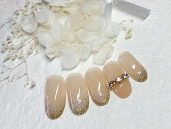 グリッター(GLITTER)/ヌーディーフレンチ