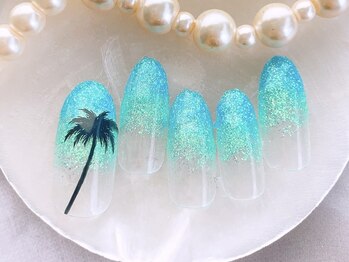 ネイルサロンフォーユー(for u)/ヤシの木ネイル￥5980
