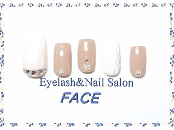 アイラッシュアンドネイルサロン フェイス(Eyelash&NailSalon FACE)/ハンド定額ネイル　￥6.500