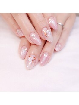 ピオニーネイル(peony nail)/まりの新春デザイン