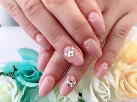 【小山】ブライダル風ネイル