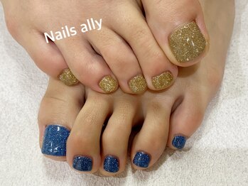 ネイルズアリー 立川店(Nails ally)/★フラッシュネイル！×フット