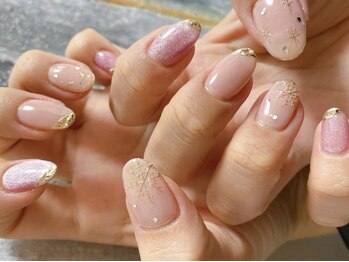 キキネイル たまプラーザ店(kikinail)/雪の結晶ネイル