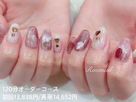 ハートハートハートネイル6311