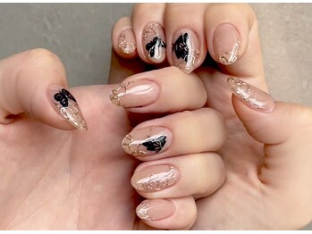 ネイルマジック 仙台一番町店(NAIL MAJIC)/薔薇レースアンティークネイル