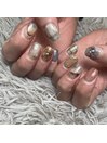 ニュアンスリボンネイル